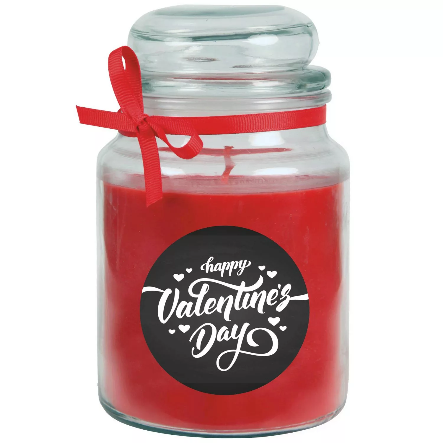 HS Candle Duftkerze & Glas Valentinstag Bonbon 110h Valentine's Day günstig online kaufen