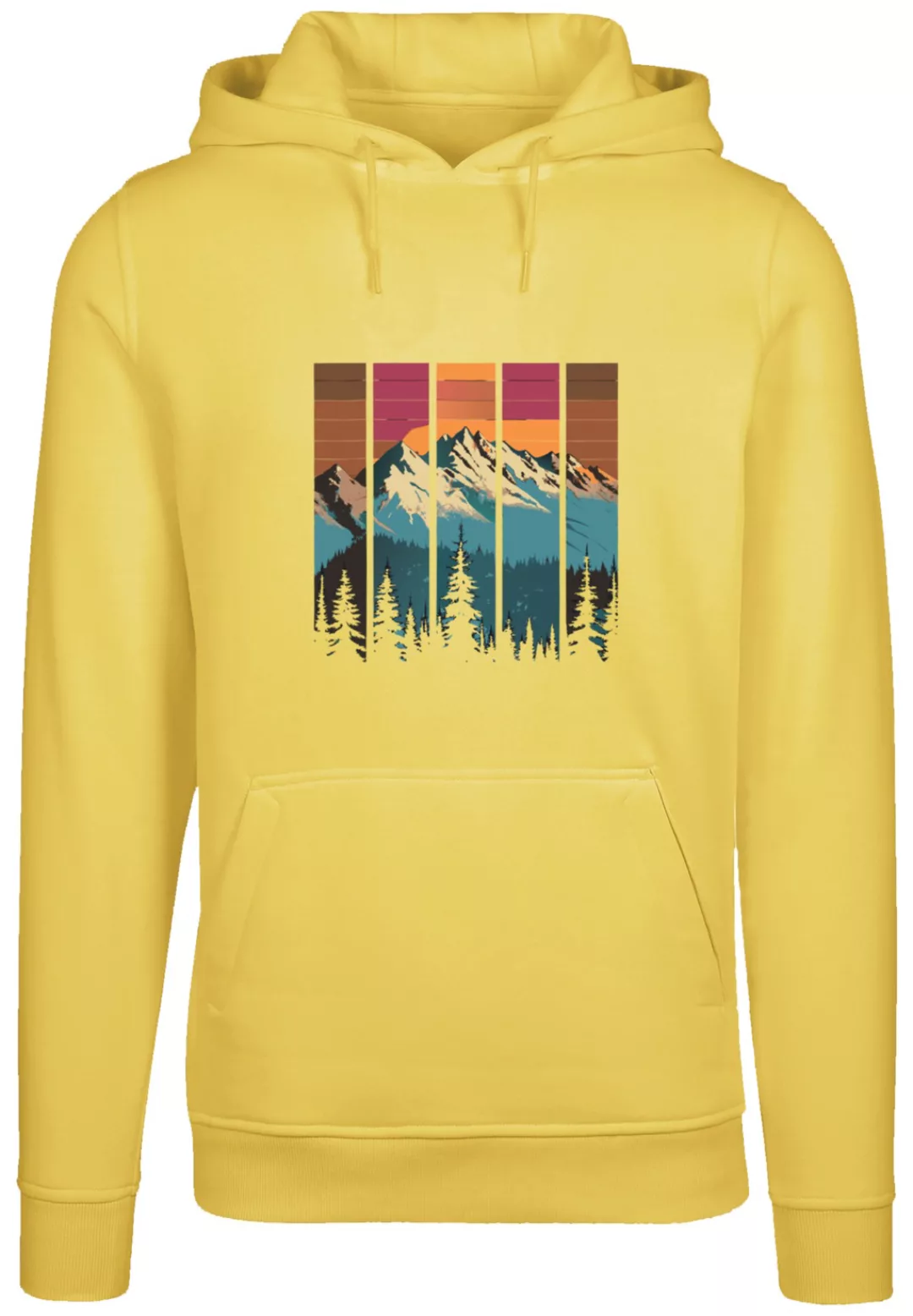 F4NT4STIC Kapuzenpullover "Berg Sonnenuntergang Retro", Premium Qualität günstig online kaufen