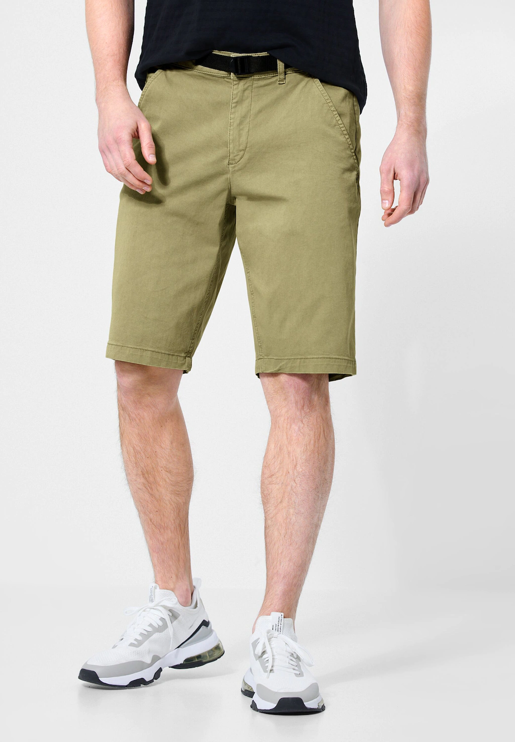 STREET ONE MEN Shorts, mit Bindegürtel günstig online kaufen