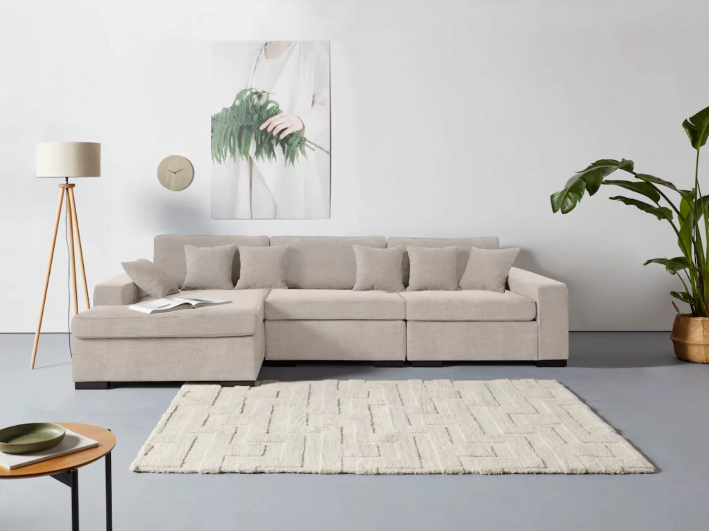 Guido Maria Kretschmer Home&Living Ottomane "Skara L-Form", Lounge-Sofa mit günstig online kaufen