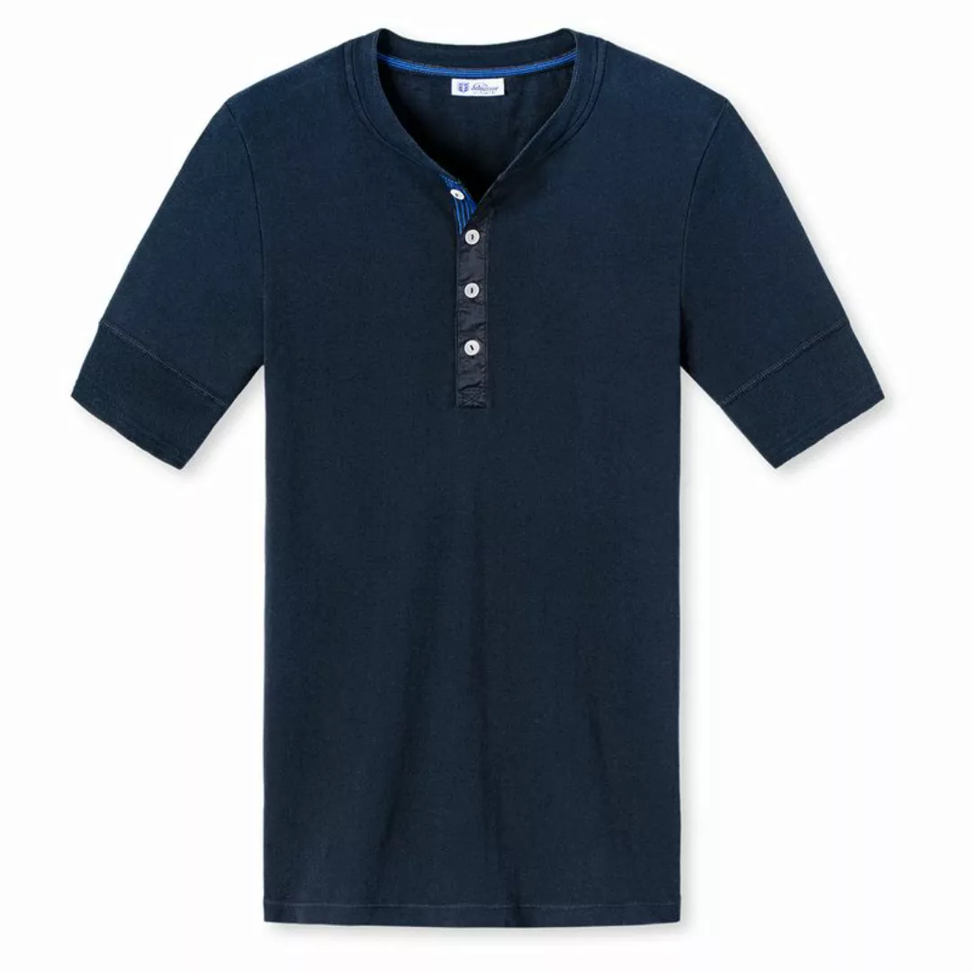 SCHIESSER Revival Herren Shirt, 1/2 Arm, Kurzarm Unterhemd, Karl Heinz - Bl günstig online kaufen