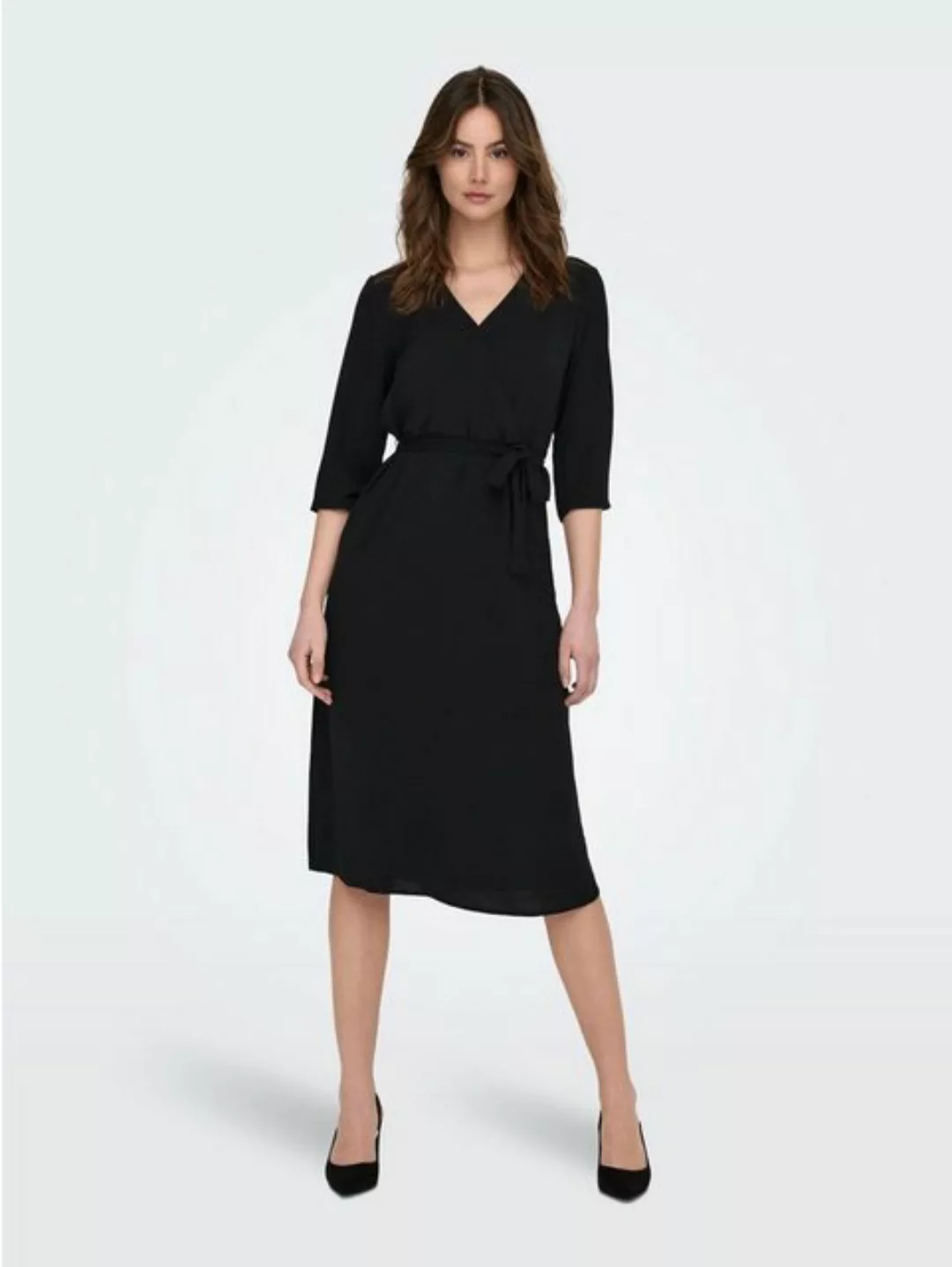 JACQUELINE de YONG Shirtkleid Legeres Halbarm Kleid mit Bindegürtel JDYLION günstig online kaufen