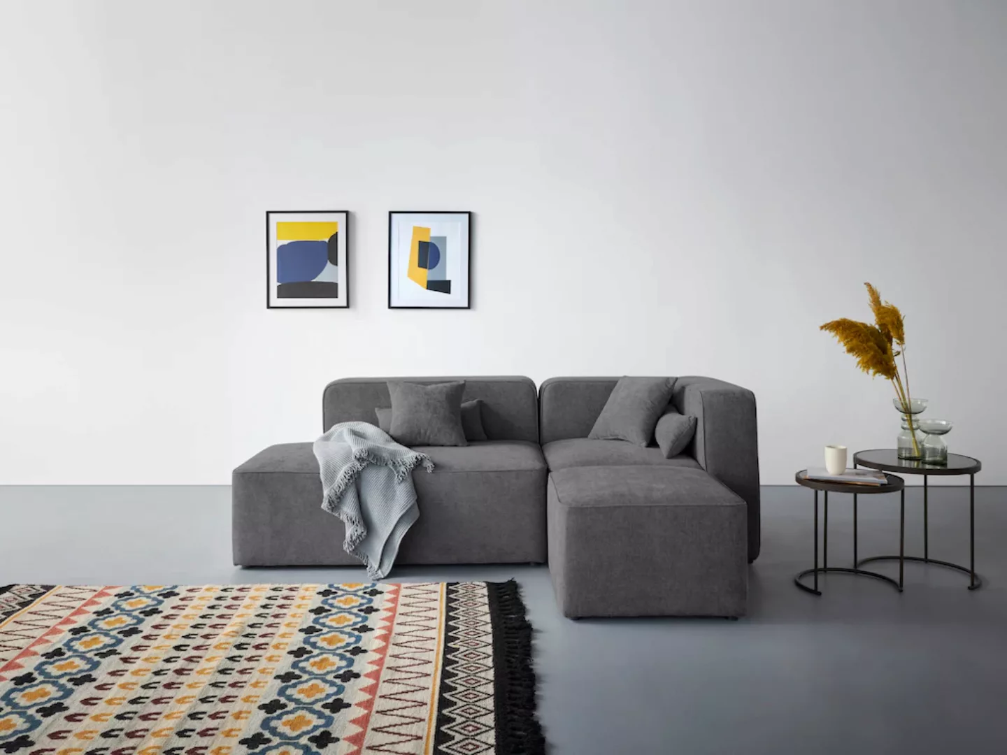 andas Ecksofa "Sundstrup L-Form", Modulserie, individuelle Zusammenstellung günstig online kaufen