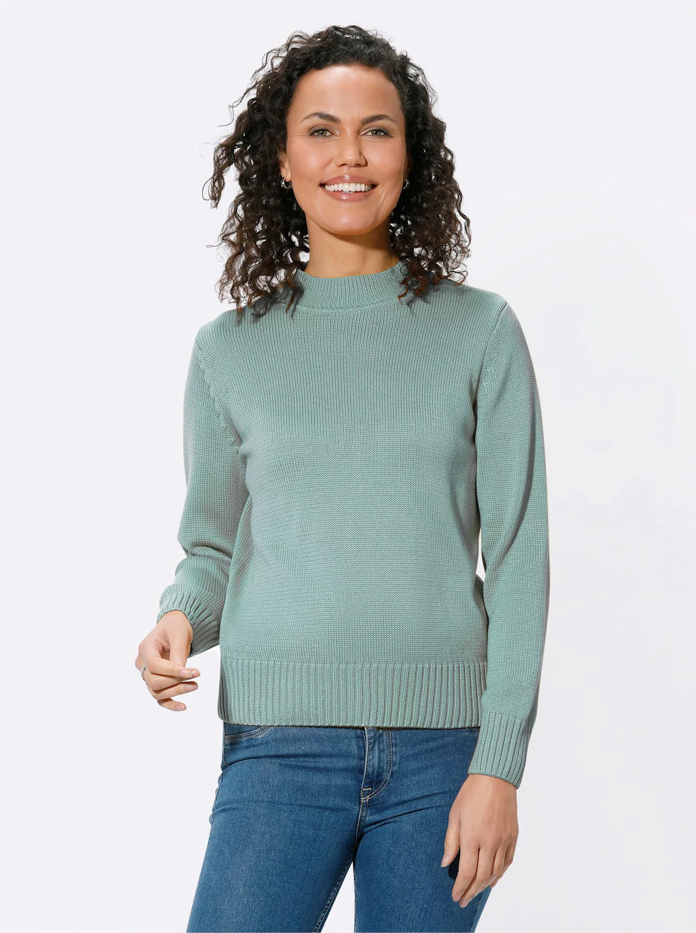 Casual Looks Stehkragenpullover "Pullover" günstig online kaufen