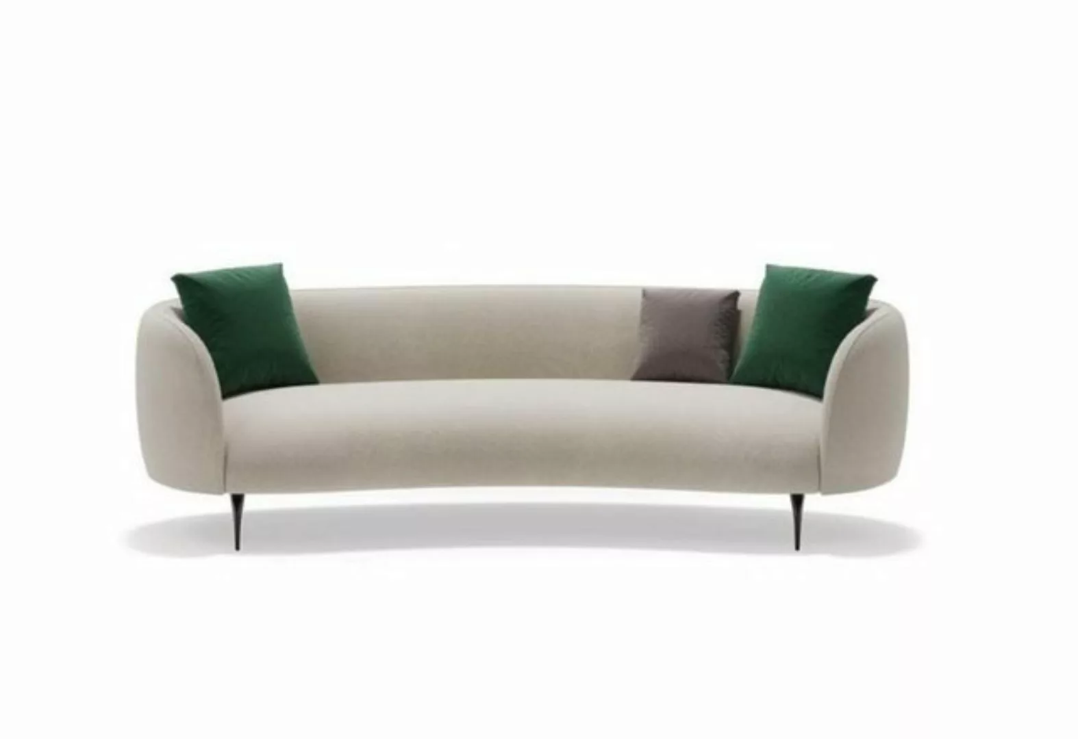 JVmoebel 3-Sitzer Designer Weißer Dreisitzer Wohnzimmer 3-Sitzer Couch Text günstig online kaufen