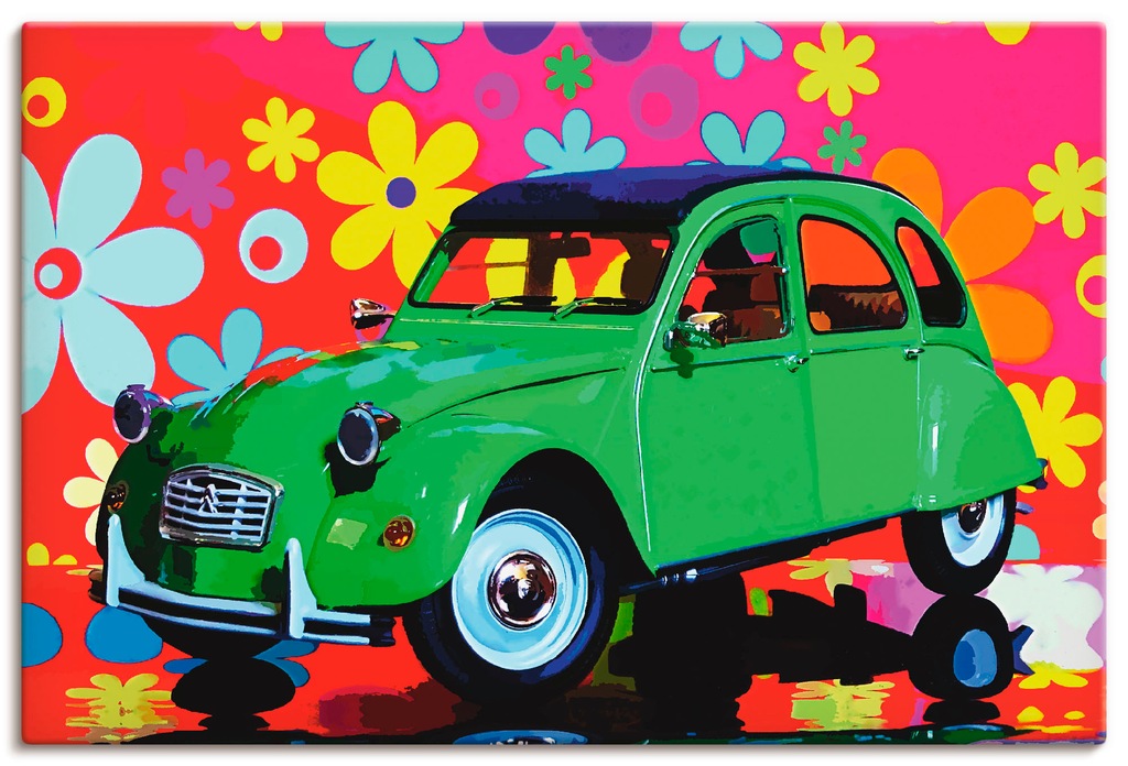 Artland Wandbild "CitroÃ"n 2CV grün", Auto, (1 St.), als Alubild, Outdoorbi günstig online kaufen