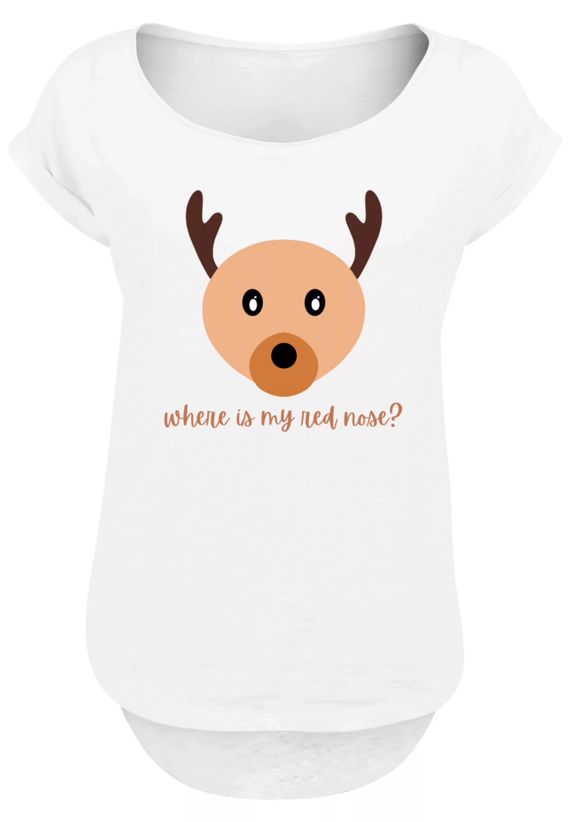 F4NT4STIC T-Shirt "Red Nose Weihnachten", Print günstig online kaufen