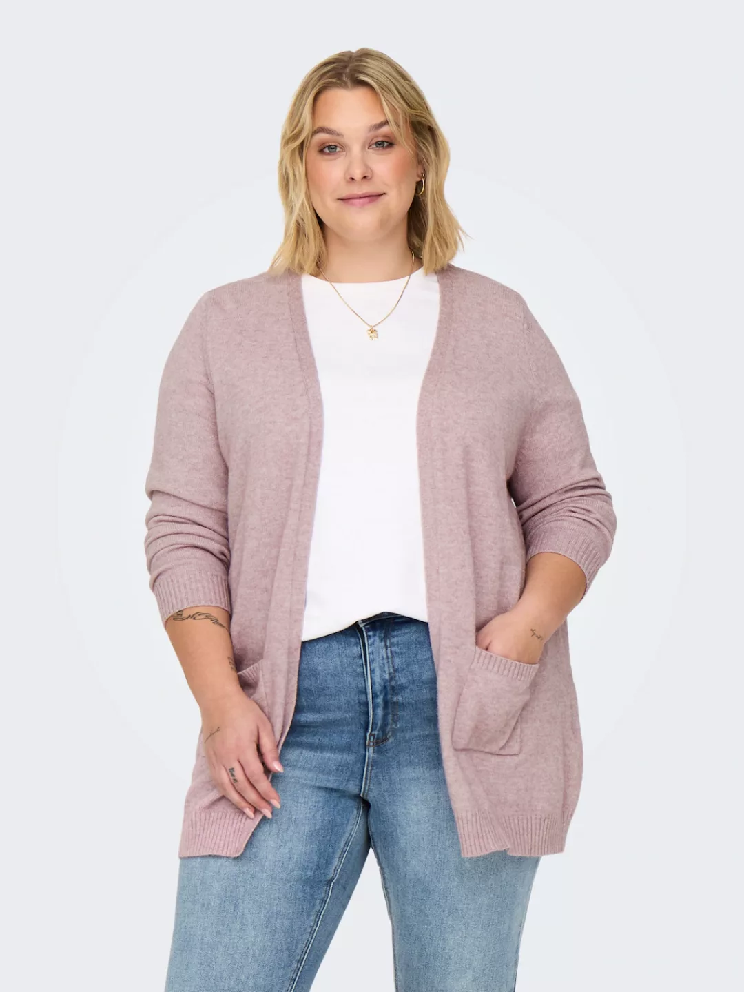 ONLY CARMAKOMA Strickjacke "CARESLY L/S OPEN CARDIGAN NOOS KNT" günstig online kaufen