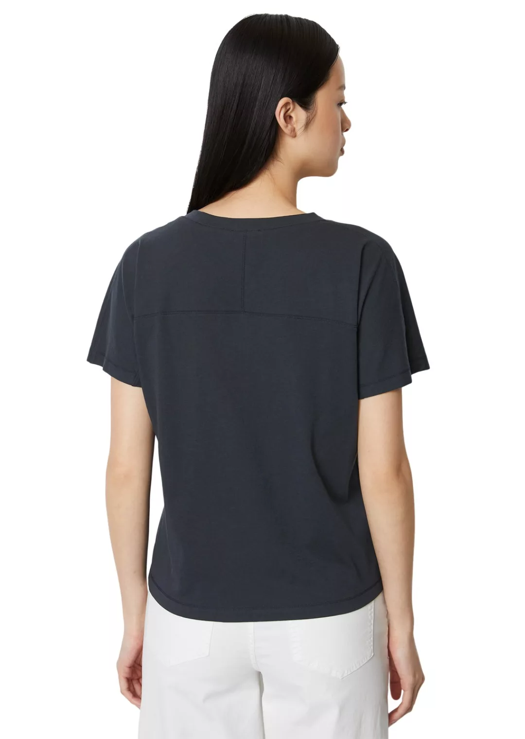 Marc OPolo V-Shirt, markanten, tiefen und weiten V-Neck günstig online kaufen