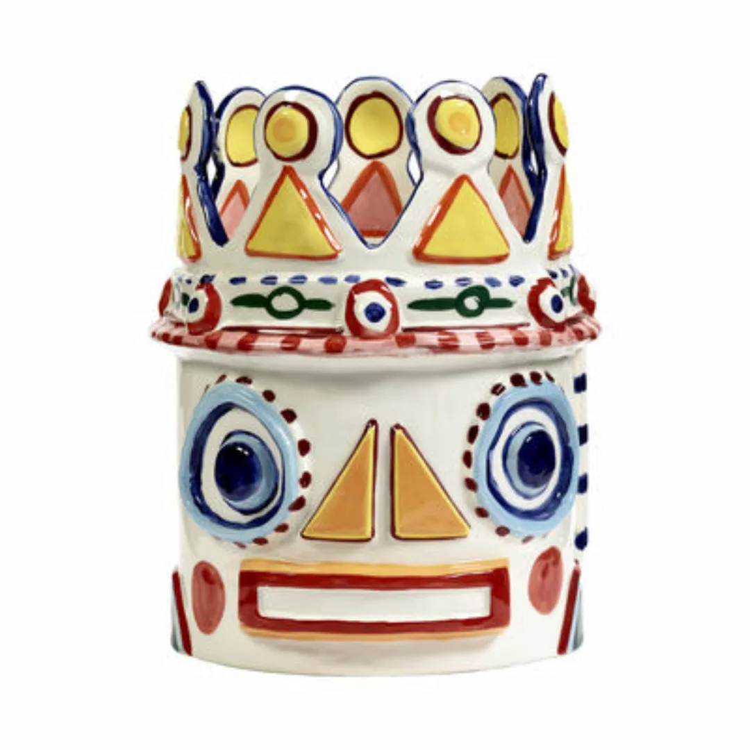 Vase Sicily 2 keramik bunt / Ø 27 x H 34,5 cm - Handbemalt - Serax - Bunt günstig online kaufen