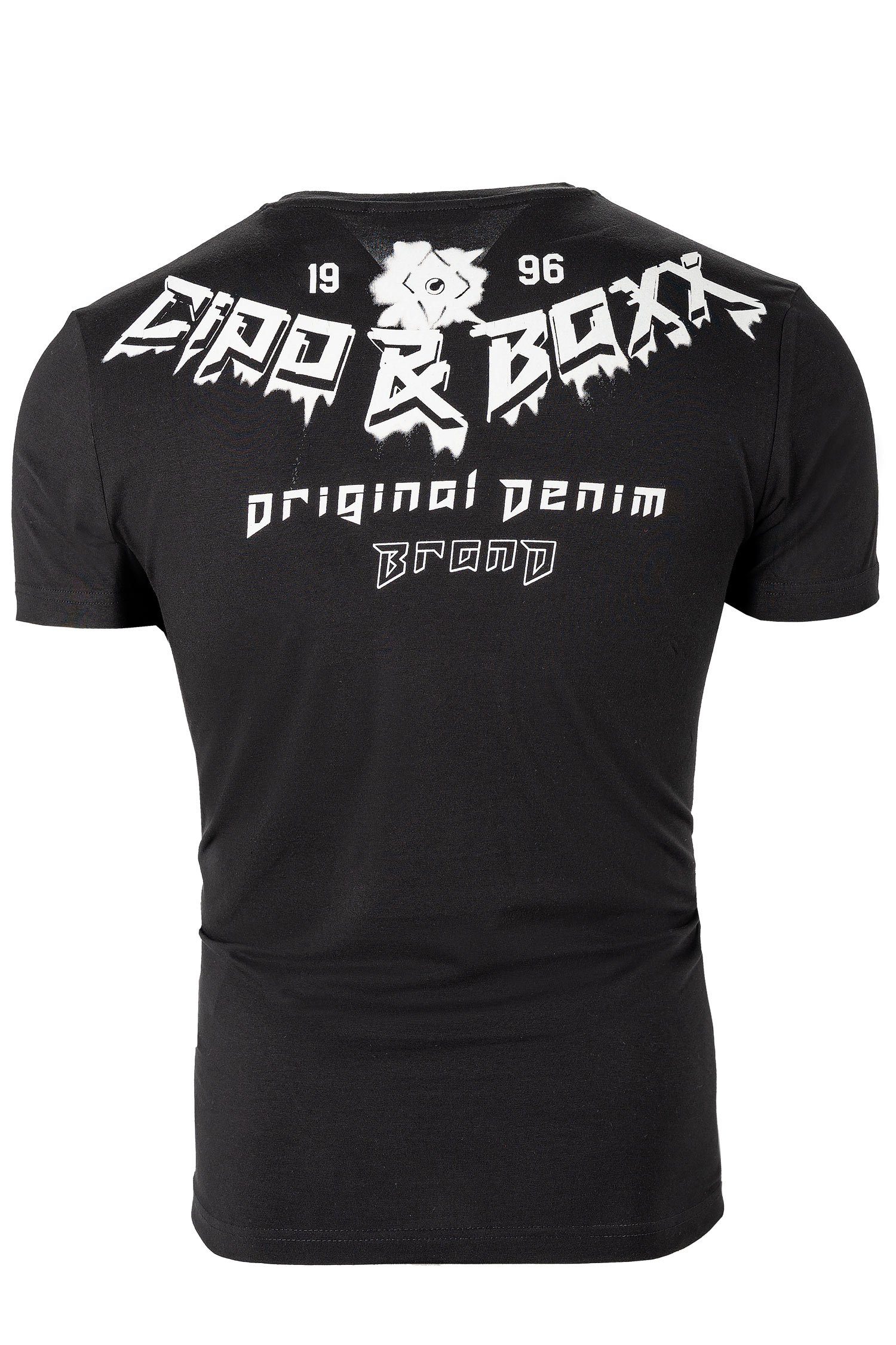 Cipo & Baxx Print-Shirt Cooles Kurzarm günstig online kaufen