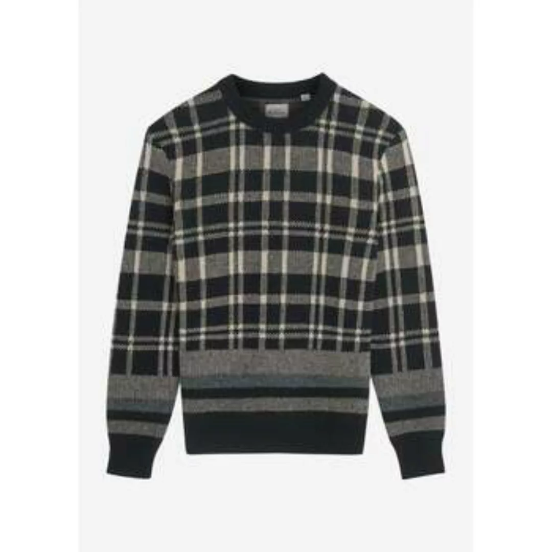 Ben Sherman  Pullover Tartan jacquard crew - black günstig online kaufen