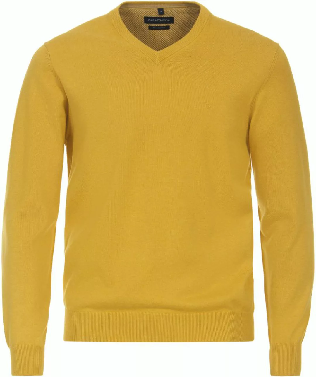 Casa Moda Pullover V-Ausschnitt Gelb - Größe 3XL günstig online kaufen