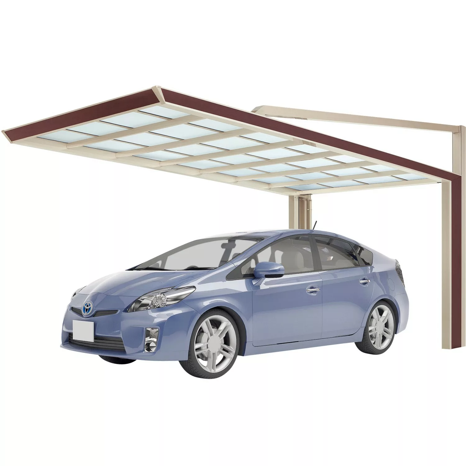 Ximax Carport My-Port Next Typ 2659 Typ 60 Sepiabraun 263x590 cm Sonderfert günstig online kaufen