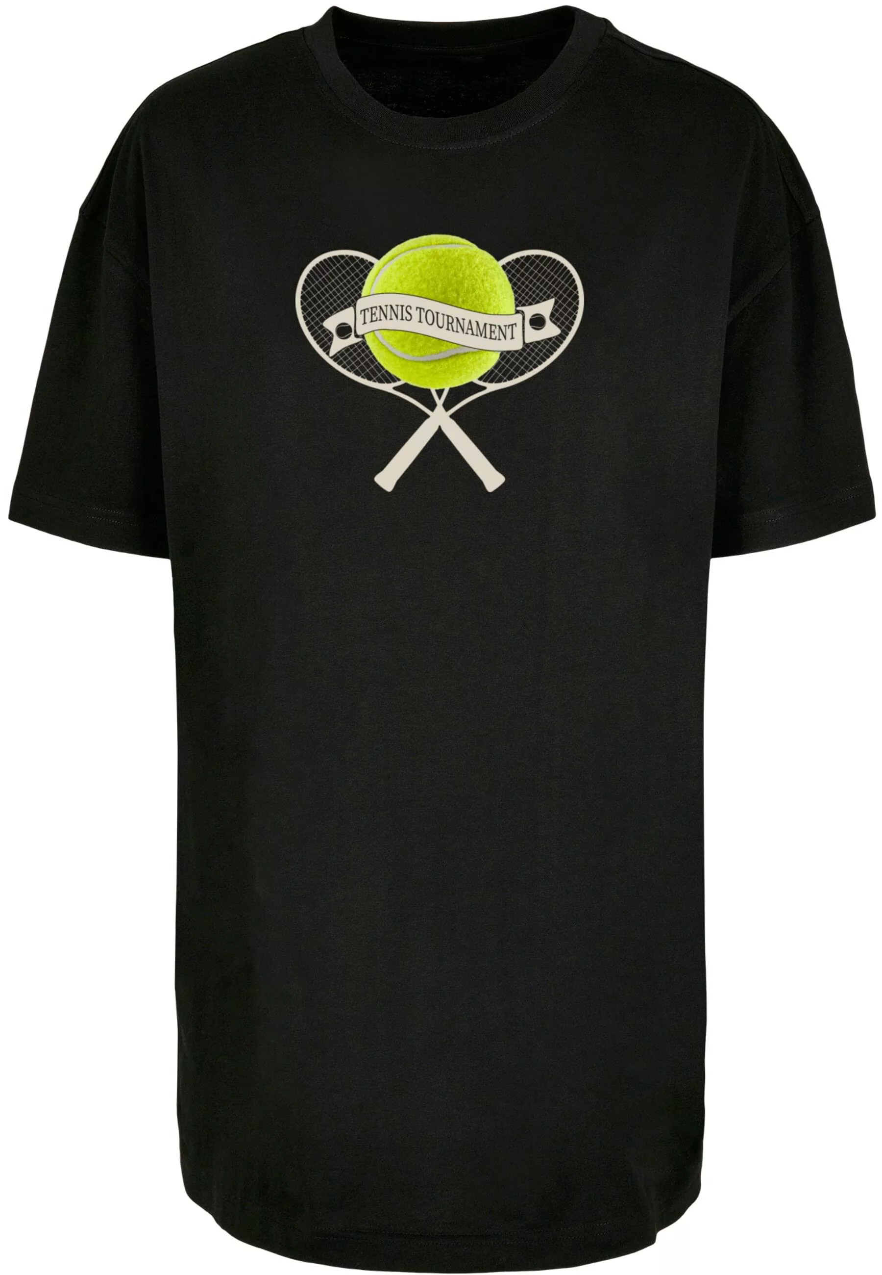 Merchcode T-Shirt "Merchcode Damen Ladies Tennis Tournament Boyfriend Tee" günstig online kaufen