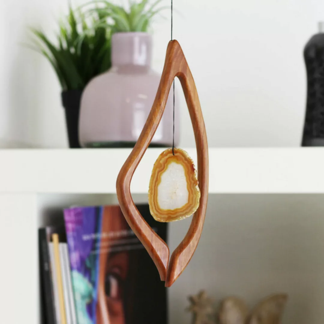 Fensterdeko Aus Holz, Harfe Natur günstig online kaufen