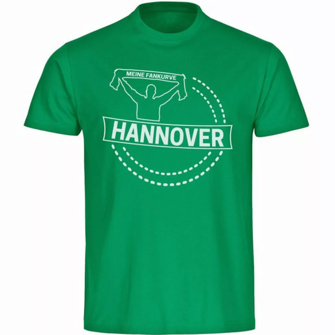 multifanshop T-Shirt Herren Hannover - Meine Fankurve - Männer günstig online kaufen