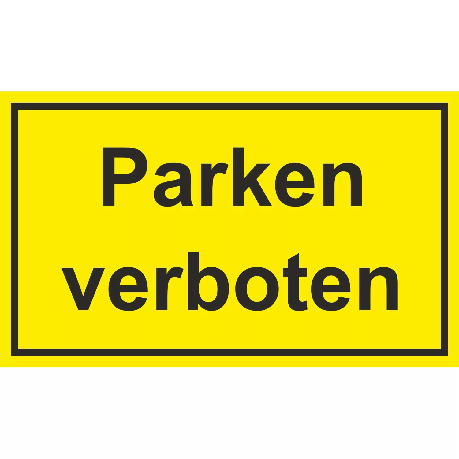 Warn- und Hinweissschild Parken Verboten 25 cm x 15 cm PST günstig online kaufen