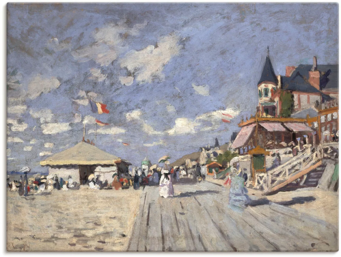 Artland Leinwandbild "Am Strand von Trouville. 1870.", Frankreich, (1 St.), günstig online kaufen