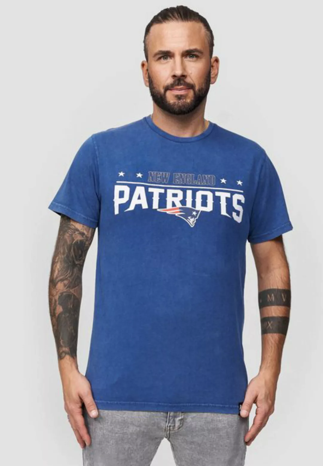 Recovered T-Shirt NFL New England Patriots GOTS zertifizierte Bio-Baumwolle günstig online kaufen