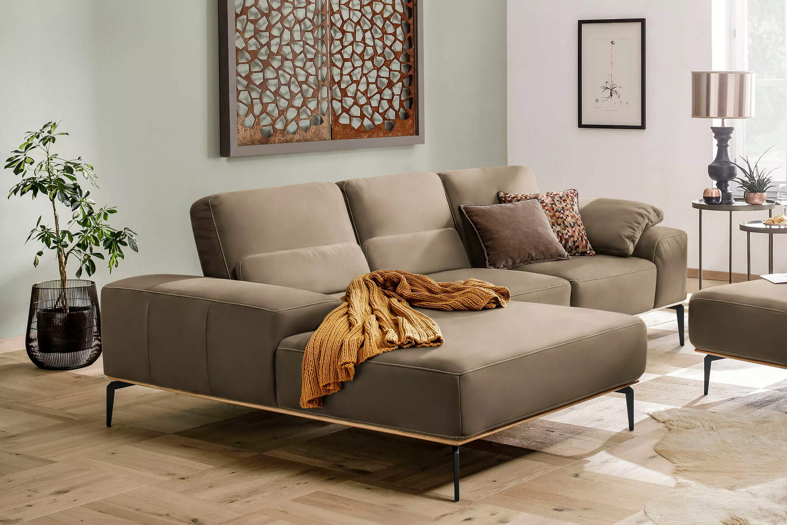 W.SCHILLIG Ecksofa "run, Designsofa mit tollem Sitzkomfort, bequem, L-Form" günstig online kaufen