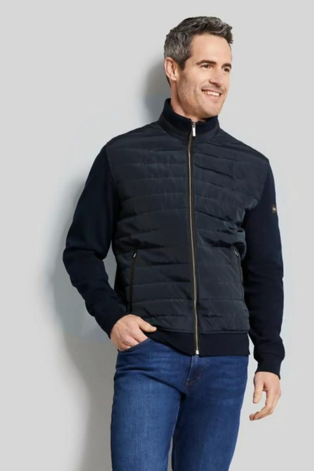 bugatti Sweatjacke mit Querstepp günstig online kaufen