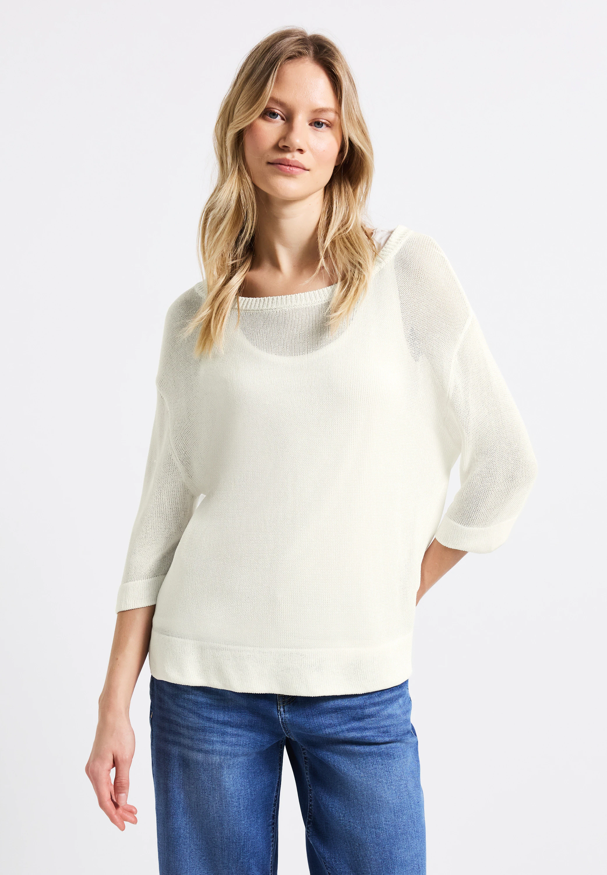 STREET ONE Strickpullover, mit 3/4 Ärmeln günstig online kaufen