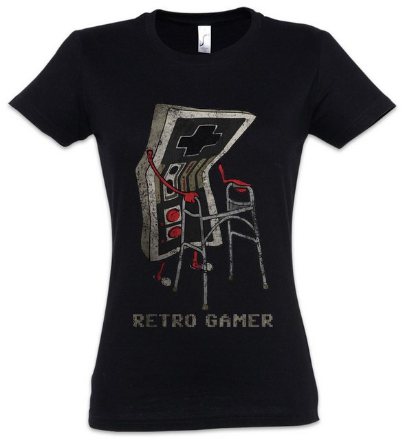 Urban Backwoods Print-Shirt Retro Gamer Damen T-Shirt Gaming Admin PC Infor günstig online kaufen