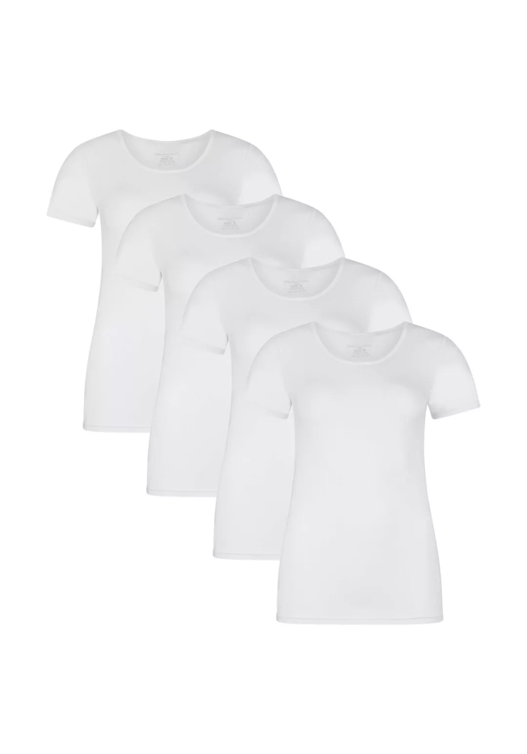 Bamboo basics Unterhemd "T-Shirt KATE 4er Pack" günstig online kaufen