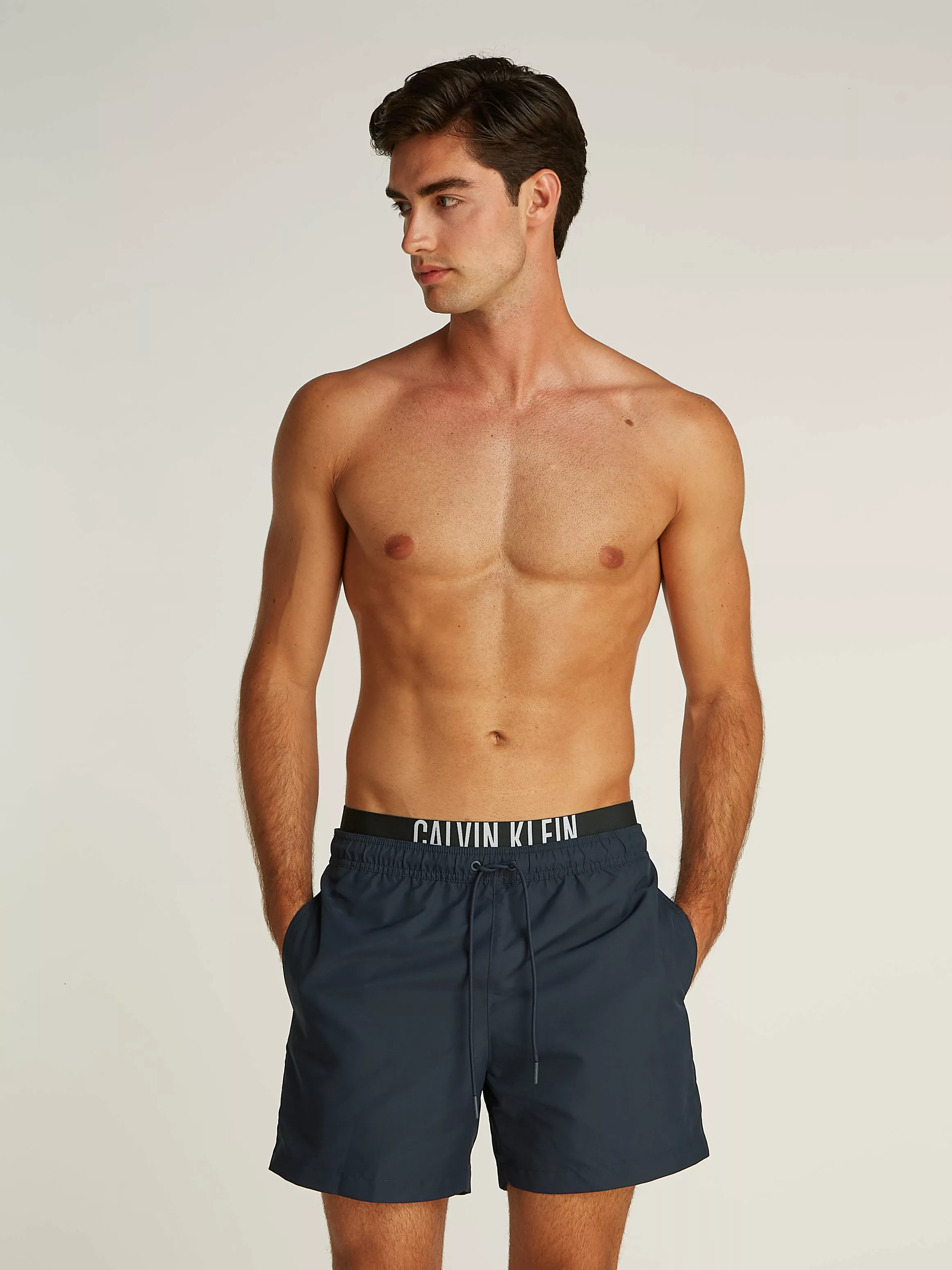 Calvin Klein Swimwear Badeshorts "MEDIUM DOUBLE WB", mit Logo günstig online kaufen