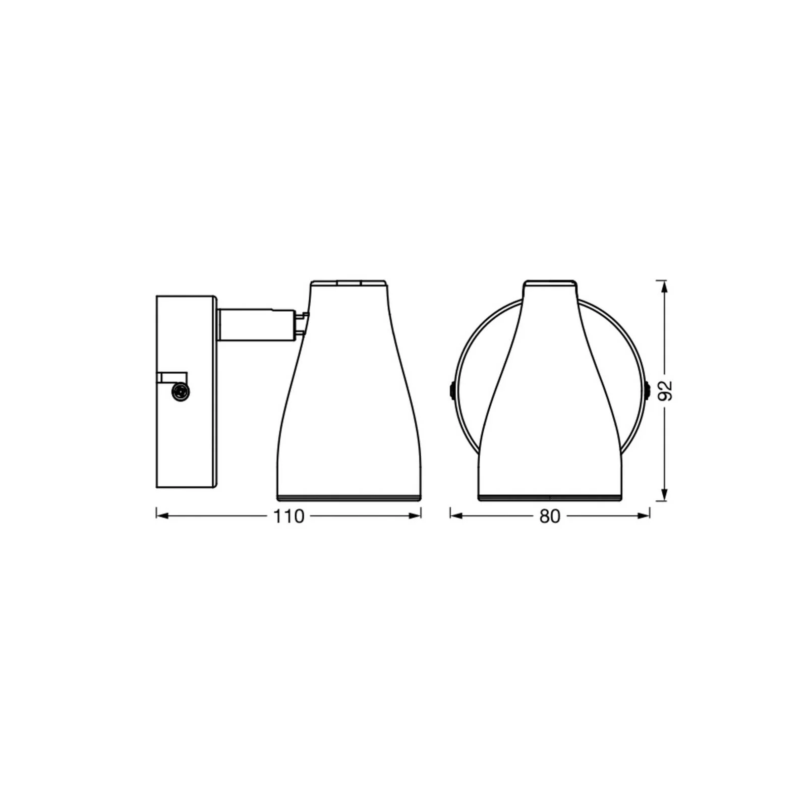 OSRAM Deckenstrahler PEAR, schwarz, 1-flg., GU10-LED 2.700 K günstig online kaufen