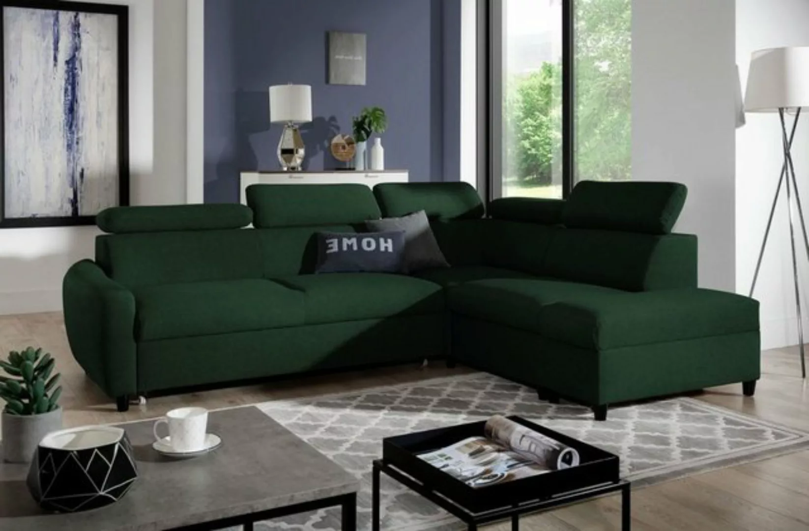 Luxusbetten24 Schlafsofa Designer Sofa Noura, mit Schlaf- und Klappfunktion günstig online kaufen