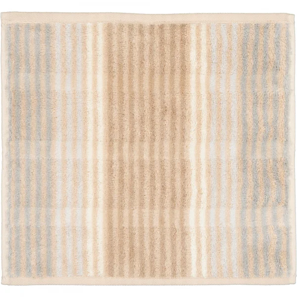 Cawö - Noblesse Cashmere Streifen 1056 - Farbe: sand - 33 - Seiflappen 30x3 günstig online kaufen