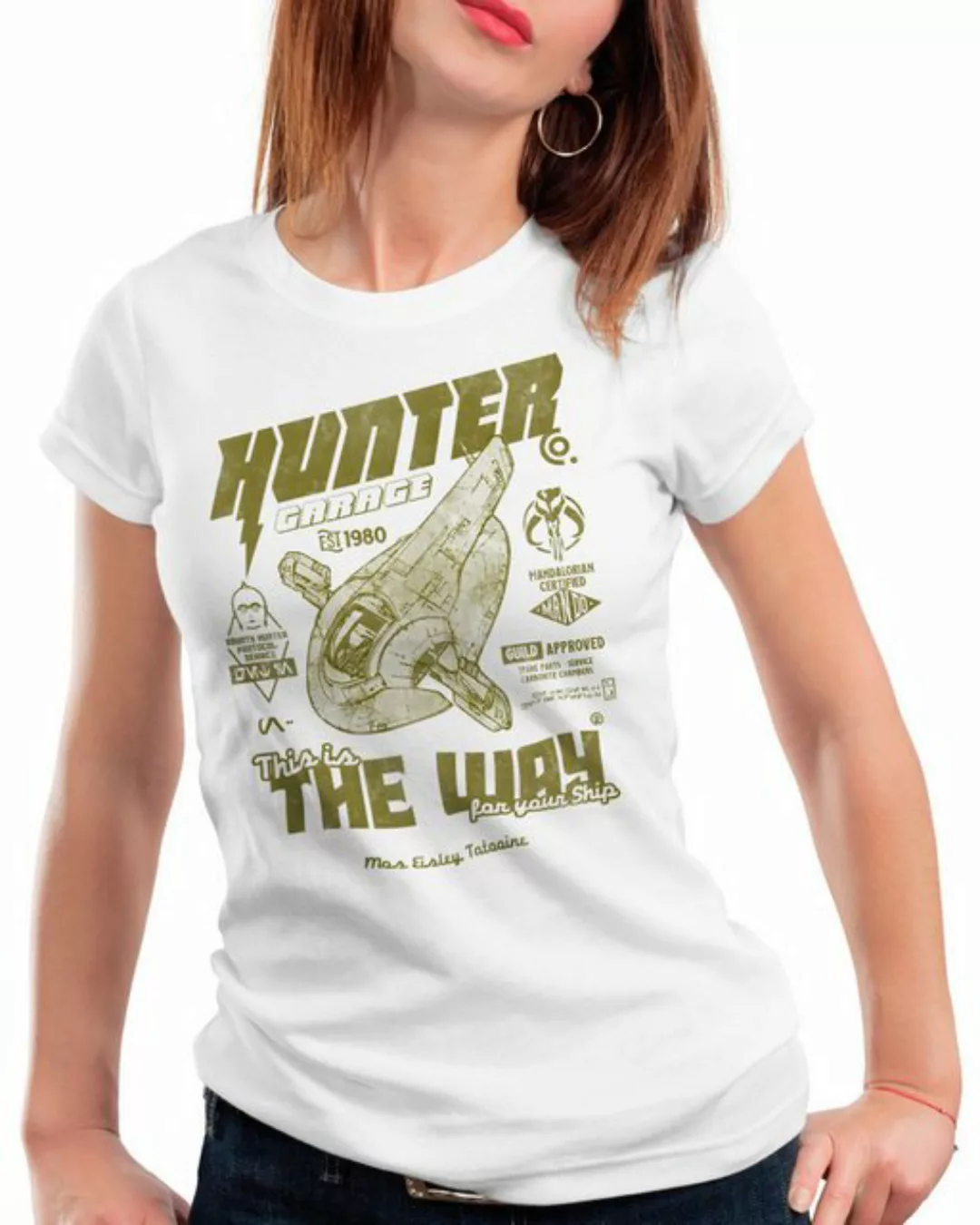 style3 T-Shirt Hunter Repairshop yoda star the mandalorian wars günstig online kaufen