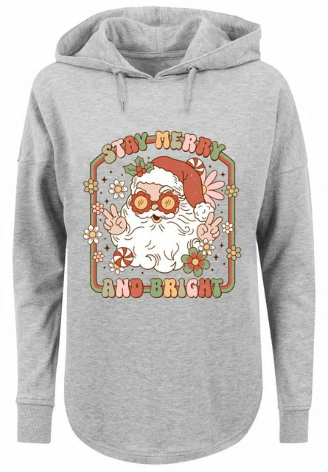 F4NT4STIC Kapuzenpullover Stay Merry And Bright Hippie Santa Premium Qualit günstig online kaufen