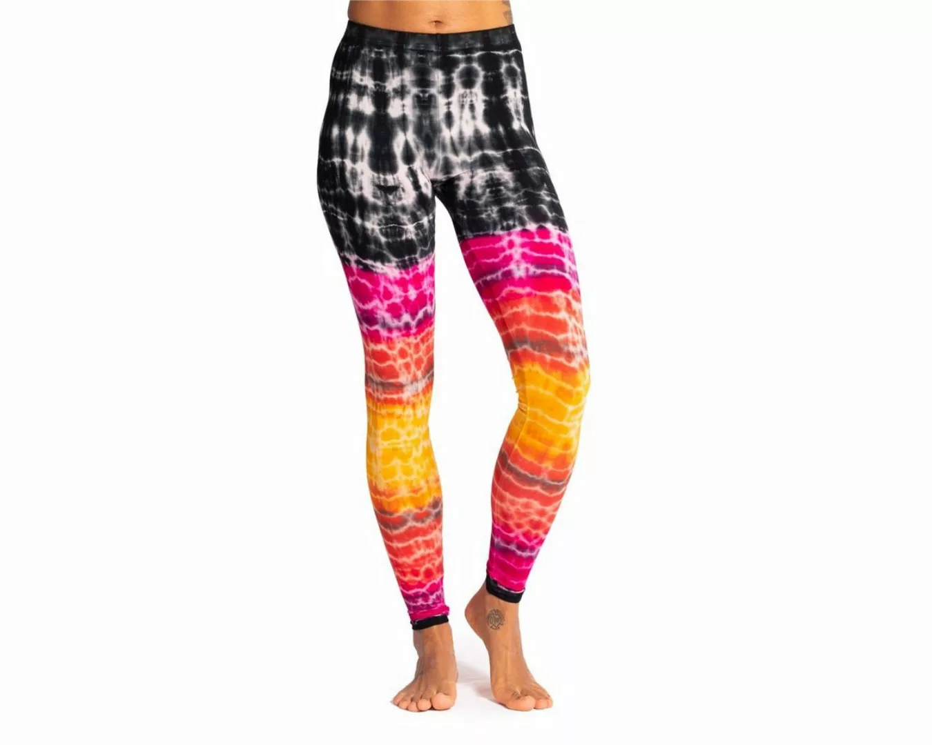 PANASIAM Leggings Unikat Batik Leggings 'Sonne' aus natürlicher Viskose Goa günstig online kaufen