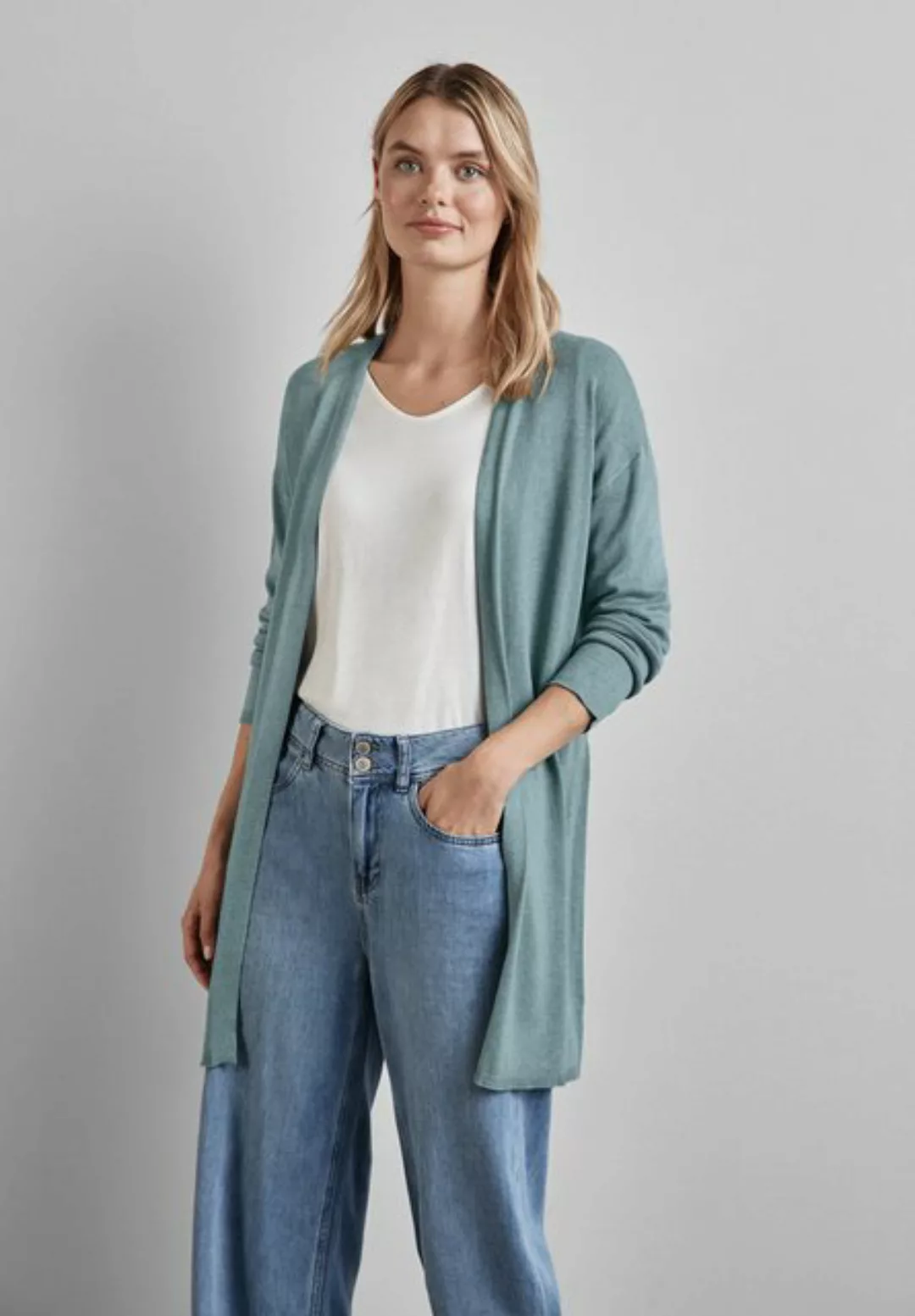 STREET ONE Strickjacke, verschlusslos günstig online kaufen