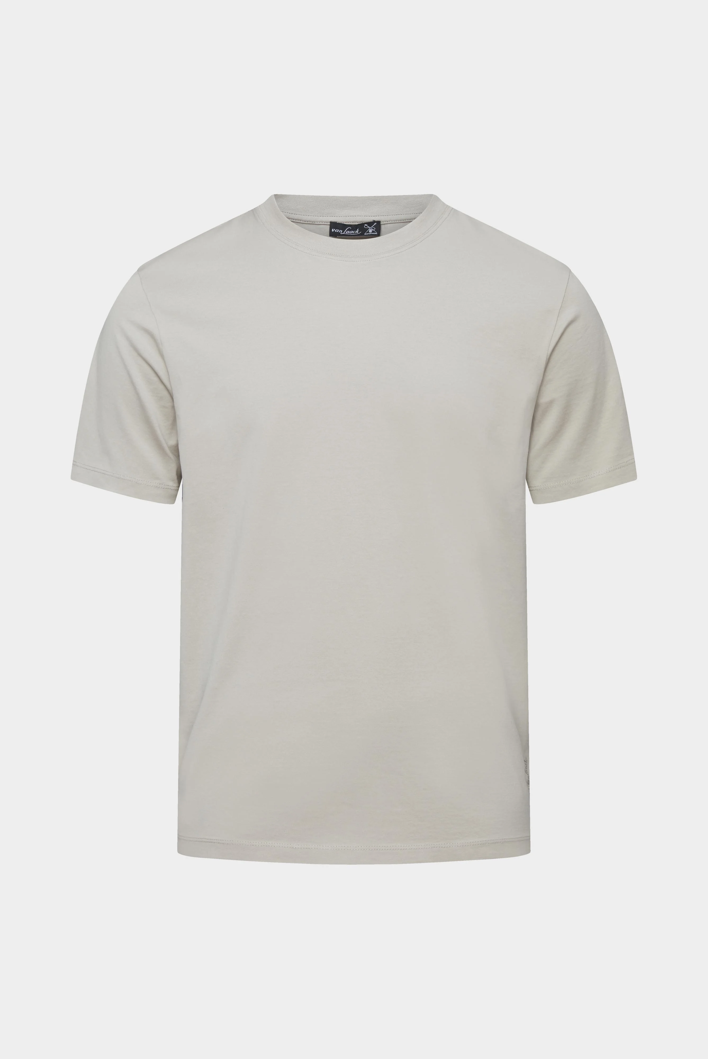 Rundhals Jersey T-Shirt Relaxed Fit Beige günstig online kaufen