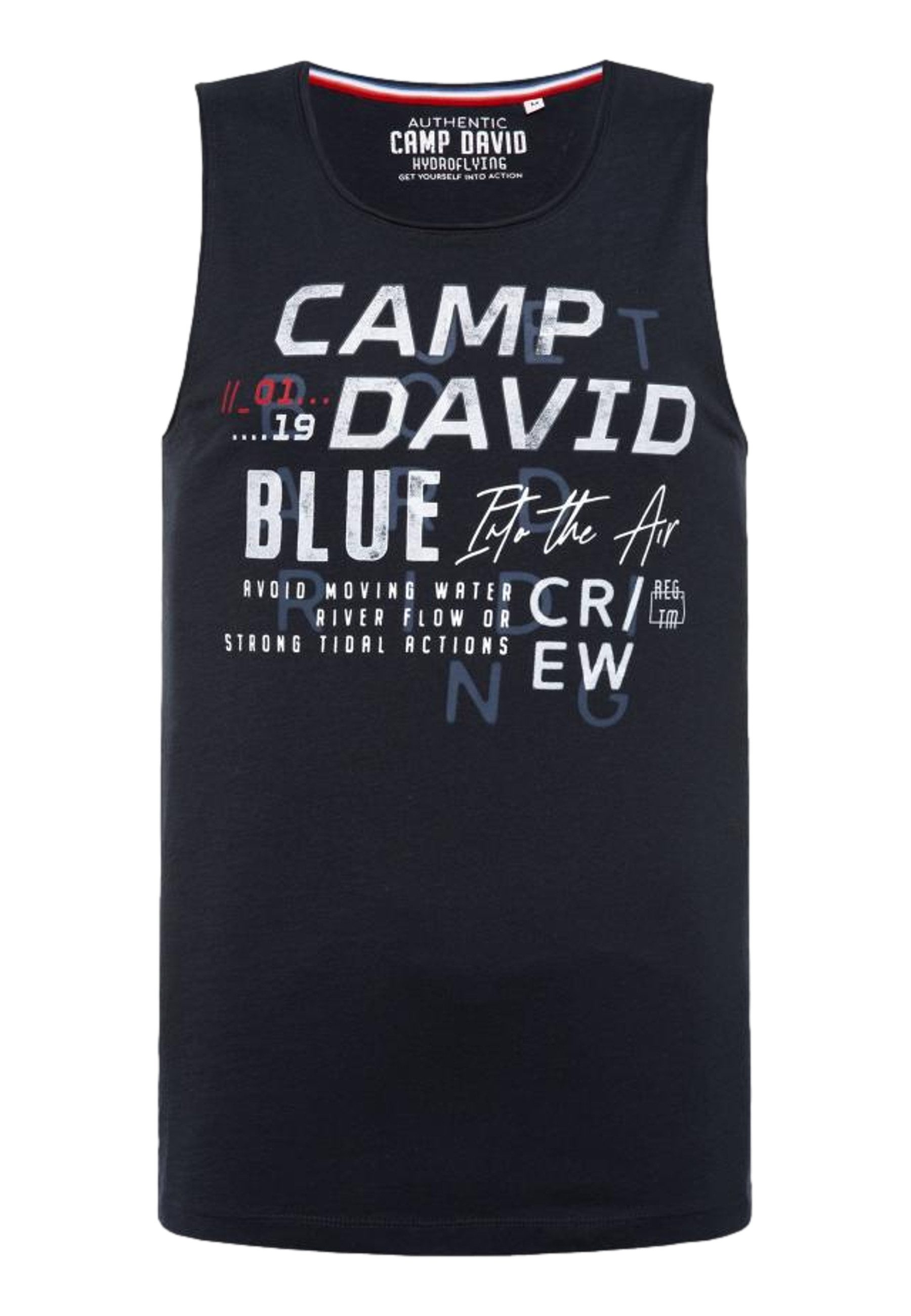 CAMP DAVID Tanktop, mit offenen Kanten an den Ausschnitten günstig online kaufen