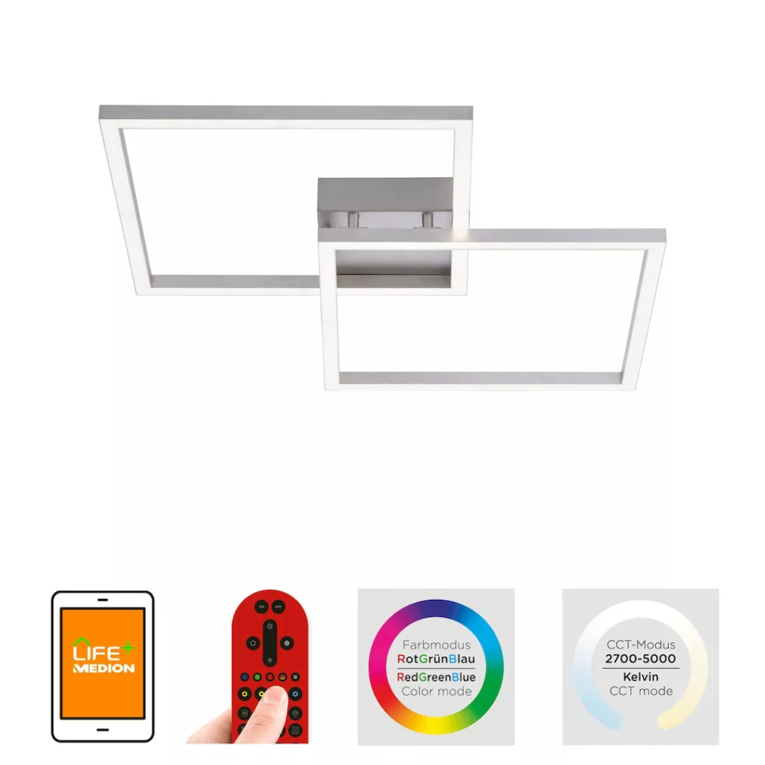 LED-Deckenleuchte LOLAsmart Flat, 100 x 25 cm günstig online kaufen