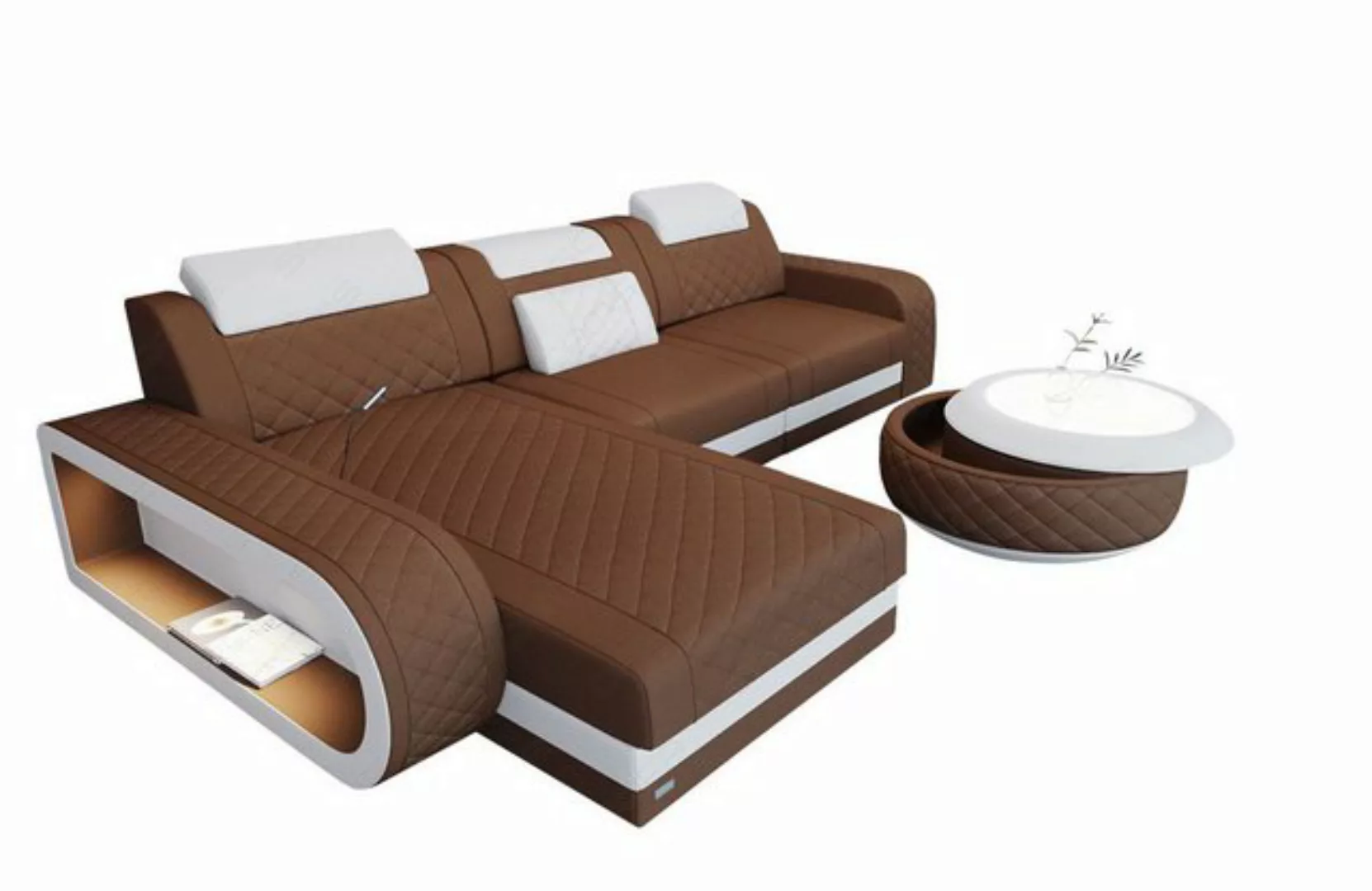 Sofa Dreams Ecksofa Stoff Polstersofa Couch Sofa Berlin L Form Stoffsofa, m günstig online kaufen