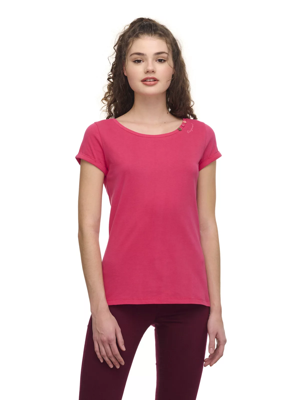 Ragwear Shirt Florah Organic raspberry günstig online kaufen