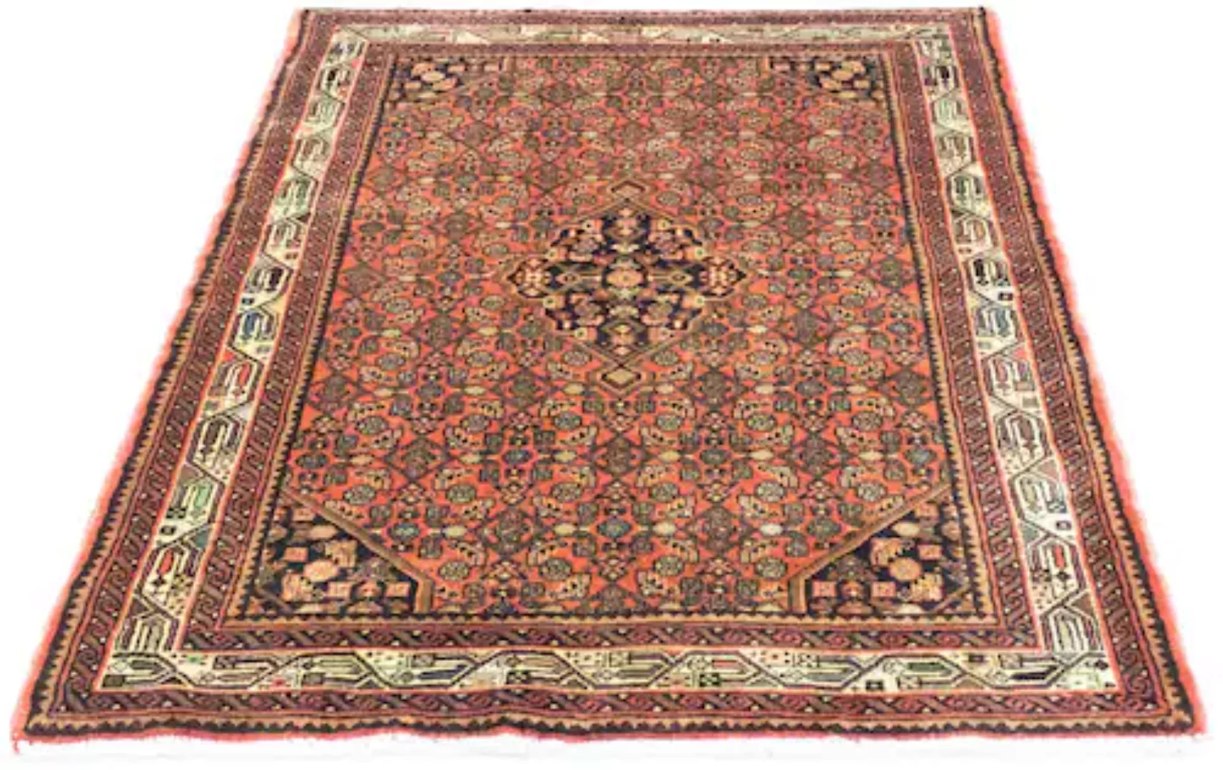 morgenland Wollteppich »Hosseinabad Teppich handgeknüpft braun«, rechteckig günstig online kaufen