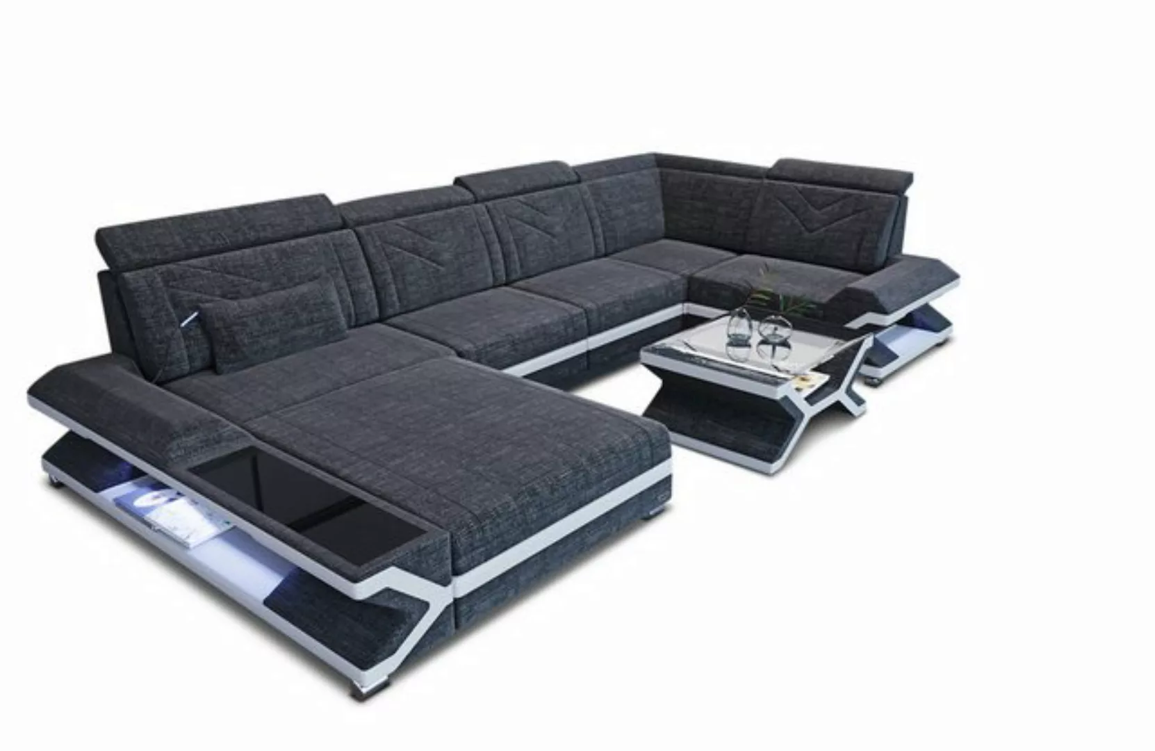 Sofa Dreams Ecksofa Stoffsofa Couch Polster Sofa Napoli U Form Wohnlandscha günstig online kaufen