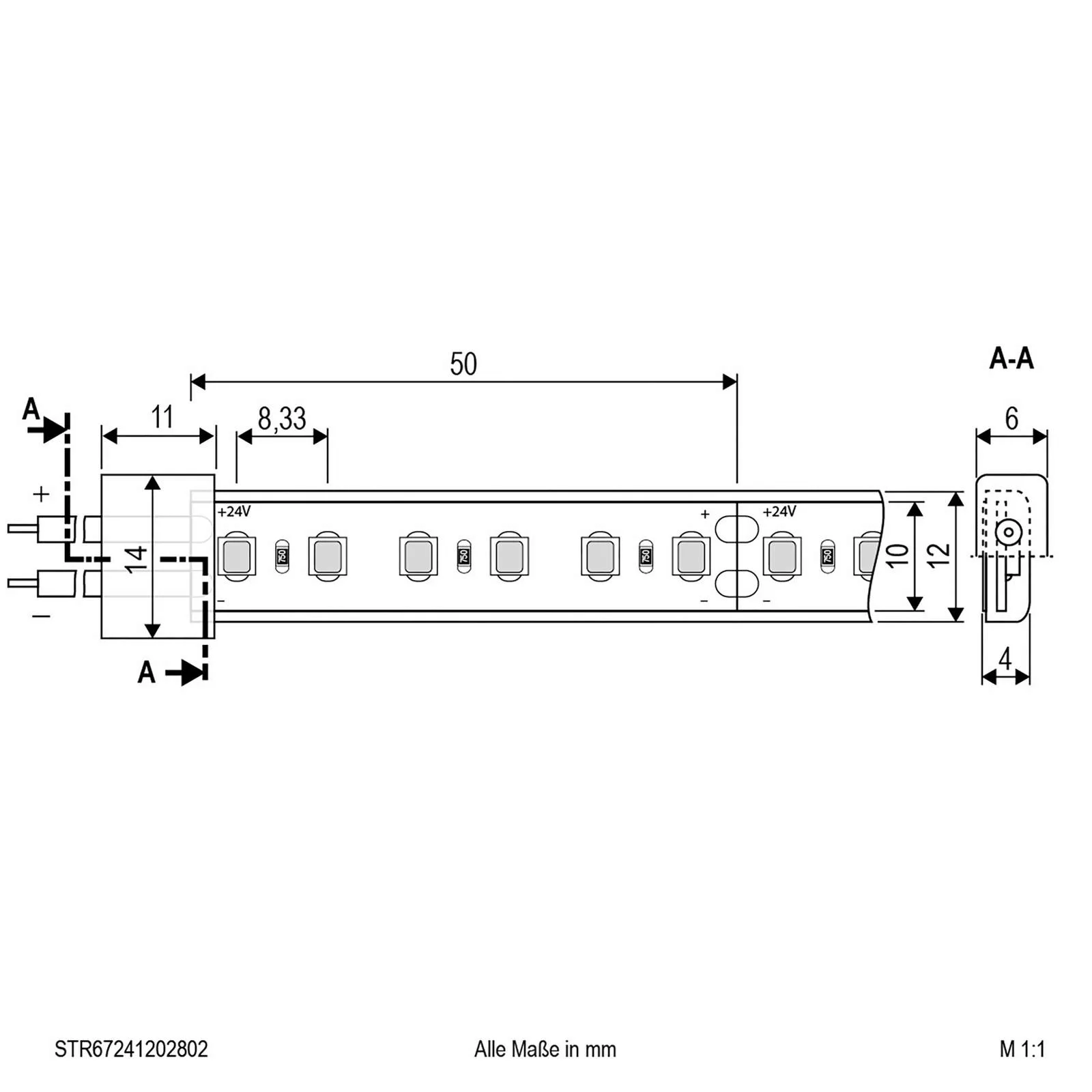 EVN STR6724 LED-Strip IP67 5m 72W 3.000K günstig online kaufen