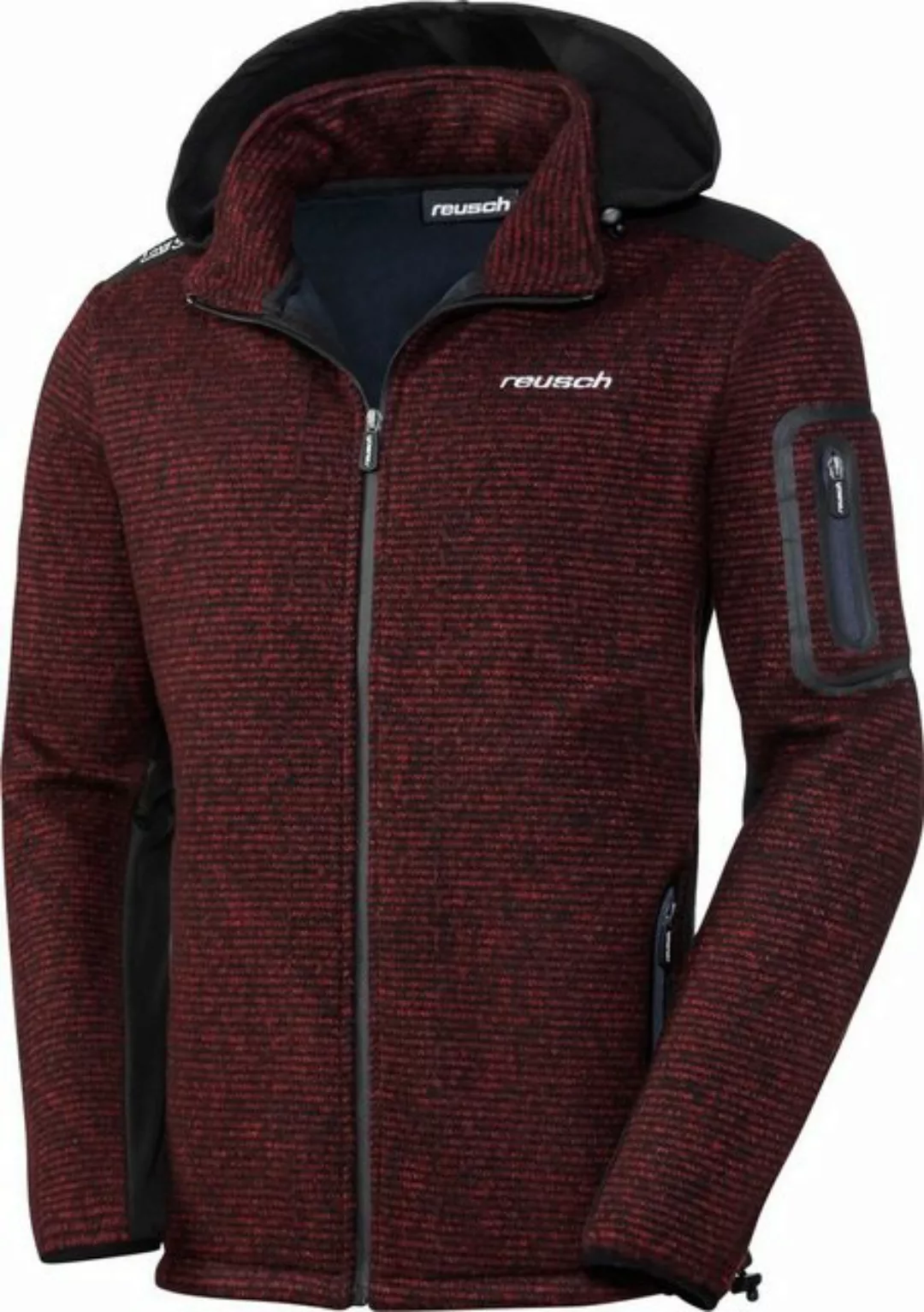 Reusch Funktionsjacke mit Stehkragen, abnehmbarer Kapuze und innen kuschlig günstig online kaufen