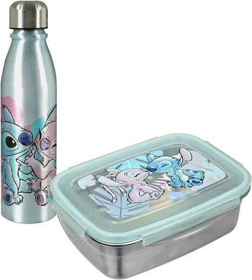 UNDERCOVER Lunchbox »Brotdose & Trinkflasche, Stitch«, (Set, 2 tlg.), mit T günstig online kaufen