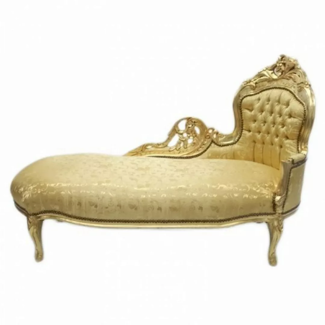 Casa Padrino Chaiselongue Barock Chaiselongue "King" Gold Muster / Gold - M günstig online kaufen