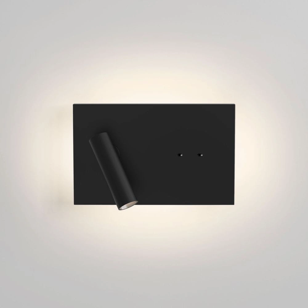 LED Wandleuchte Edge Reader Mini in Schwarz-Matt 9,3W 153lm günstig online kaufen