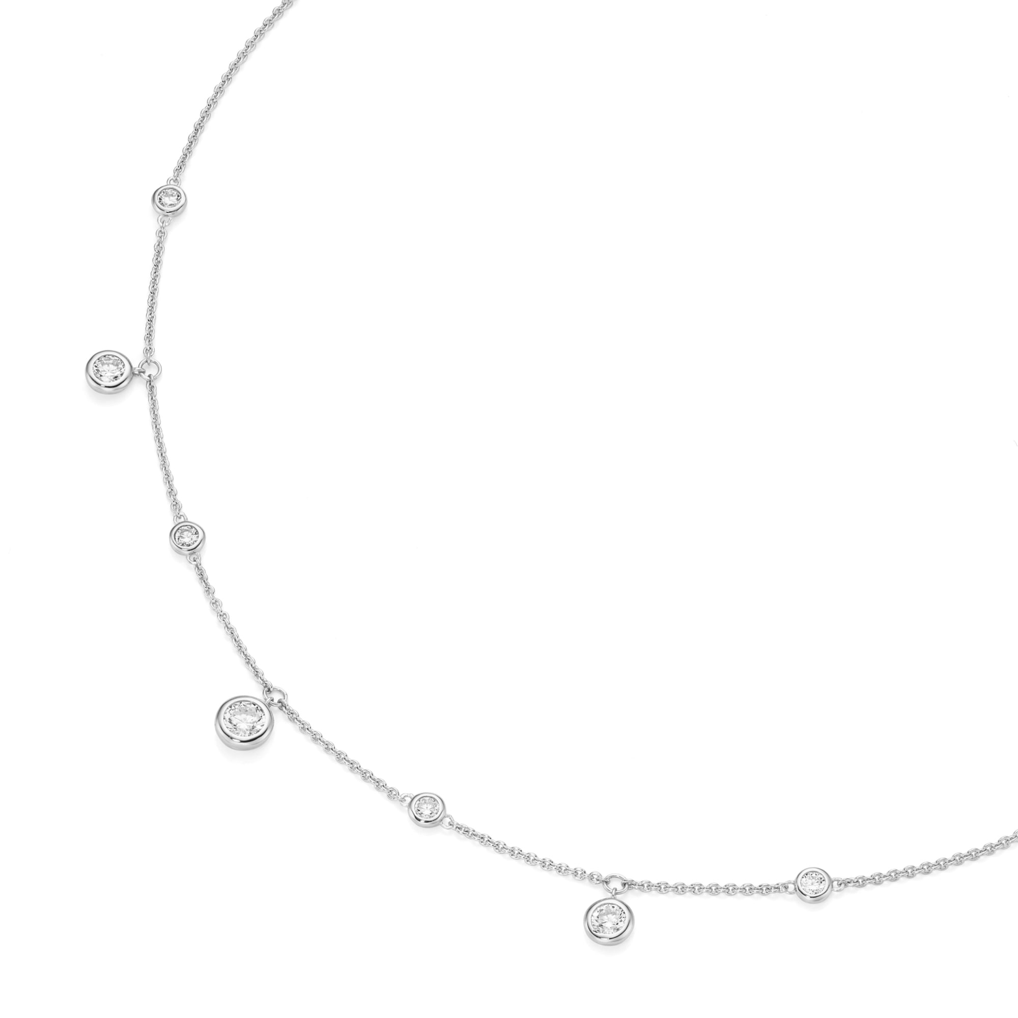 Smart Jewel Collier "verspielt mit Zirkonia Steinen, Silber 925" günstig online kaufen